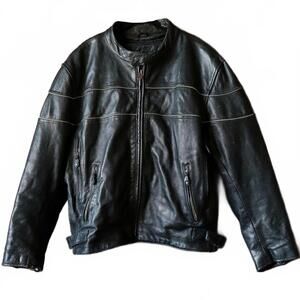 Leather King XXL Mens Biker/Motocross Genuine Leather Jacket